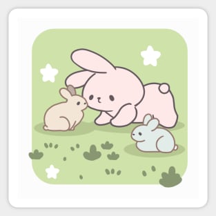 Bunny Pose, A Twist on Serene Yoga Sticker